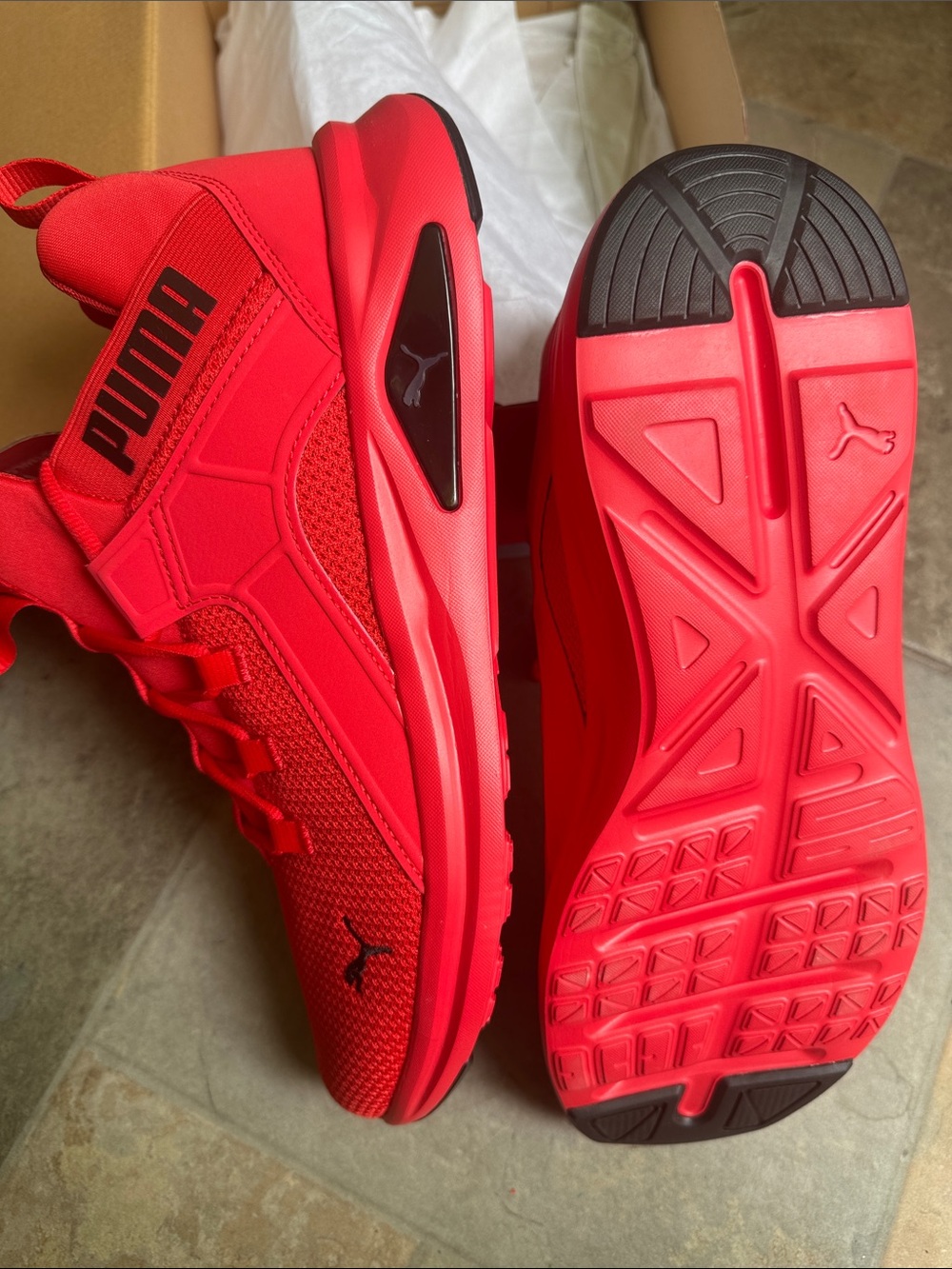 Puma All-Red Low-Top Mesh Sneaker - Picture 5 of 5